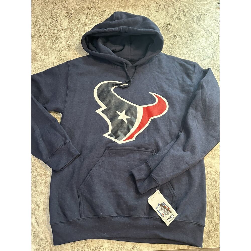 NWT Men’s NFL Houston Texans Hoodie Small Navy Sweatshirt Primary Logo S